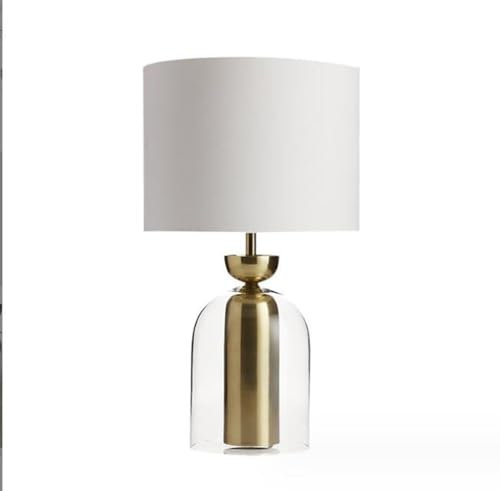 SSNCcNC Moderne Minimalismus Tischlampe Nordic Glas Nachttischlampe Kreatives Design Dekorative Tischleuchte Schlafzimmer Hotel Wohnzimmer E27 34 * 60cm