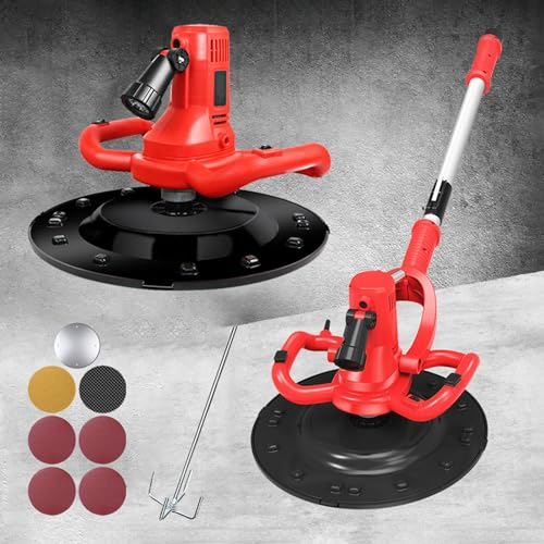 Wall Straightener Machine,Electric Float Cement Mortar Polisher,Mortar Mixer, With Stirring Rod,Extension Rod,8m Power Line