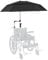 Chair Umbrella with Clamp Adjustable, UPF 50+ UV Protection Beach Chair Umbrella, 40.9 Extended Beach Chair Umbrella with Clamp, Waterproof Wheelchair Umbrella for Pram, Stroller, Bike, Beach Chairs