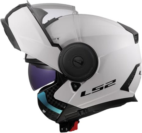 LS2, Modularer Motorradhelm SCOPE II SOLID Gloss White, M