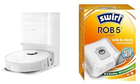 dreame L10s Plus Staubsauger + 4 Swirl ROB5 Staubsaugerbeutel - Perfekte Kombination für Sauberkeit & 99,99% Feinstaubfilterung