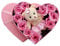 Blumenstrauß Versenden Geschenke für Frauen, 10 Ewige Rose Halten 2-3 Jahre, Blumen Rosenbox für Valentinstag Muttertag, Weihnachten, Geburtstag, Hochzeitstag (Pink01)