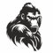 AMA SHOP Aufkleber Gorilla Modell 4 | geeignet für Auto- und Motorradhelm | Aufkleber | Lustig