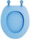 Urea Abattant WC avec système d'abaissement automatique pour une fermeture silencieuse, libération rapide pour une installation sans effort et un entretien hygiénique (type O bleu)