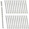 M3 Door Handle Fixing Screws and Sleeves, 25 Sets Door Handle Bolt Through Fixings Nickel Plated Connecting Screw for Doors Cabinet Drawers