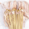 Lot de 50 Baguettes de Mariage, Baguettes de Mariage, Plan de Table, Banderoles de Mariage Avec Grandes Cloches et rubans de Mariage, Baguettes Magiques, De fée en Soie Pour Mariages (Champagne)