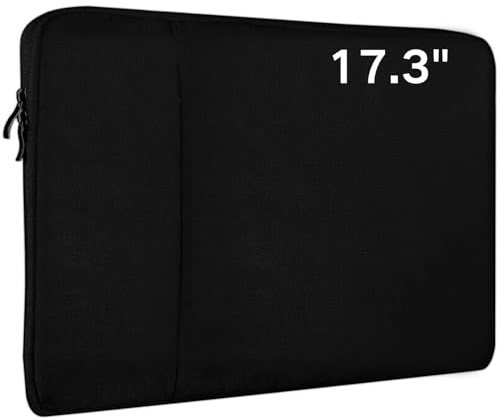EVICIV 17.3 Inch Laptop Sleeve Case Built-in Soft Lining Padded Zipper, Compatible with Portable Monitor/Laptop for 17.3 Inch