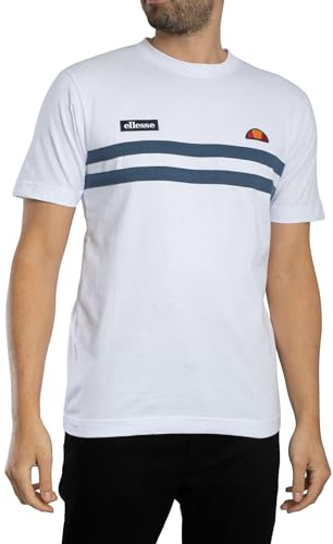 Ellesse T-Shirt Venire weiß mit blauen Streifen