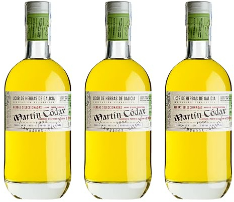Licor de Hierbas Martín Códax destilado premium selección gourmet – 3 Botellas x 70 cl