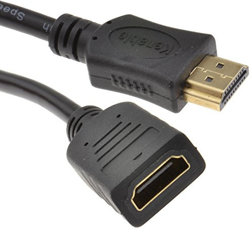 HDMI Verlängerung Anschlusskabel Männlich Zum Weiblich Hoch Geschwindigkeit Kabel 1080p HD TV 1 m [1 Meter/1m]
