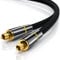 CSL - 1m HQ Platinum Toslink optisch digital Kabel S PDIF Audio Kabel - Aluminium Stecker vergoldete Kontakte Nylonummantelt - LWL Lichtwellenleiter