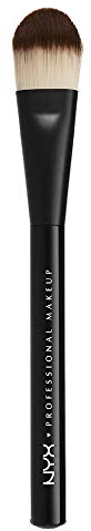 NYX Professional Makeup Pro Brush Flat Foundation 07 - Make-up Pinsel für flüssige und cremige Foundations, angeschrägte Bürste
