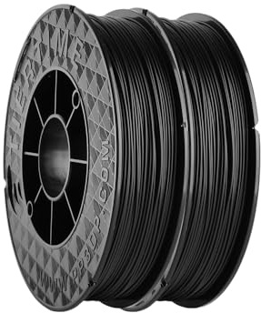 UP Fila Premium ABS 3D Printer Filament, Low Odor, Consistent 1.75mm Diameter,1KG (500g×2 Spools), Black