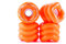 Shark Wheel 60mm 78a Skateboard Cruising Räder, California Roll Orange, 4 Räder Set