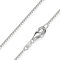 MATERIA Venezianerkette Silber 925 diamantiert - 1mm Halskette Damen Silber in 40cm + Schmuckbox K46-40 cm