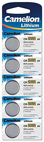 Lithium-Knopfzelle CAMELION CR-2032 3,0V, 5er-Blister
