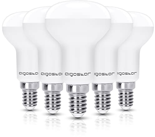 E14 LED Reflektor Warmweiß 7W Lampe 610 Lumen Glühbirne Leutchtmittel 3000 Kelvin, R50 170° Abstrahlwinkel Energiesparlampe, 5 Stücke