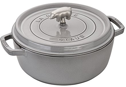 Staub Cochon - Cocotte tonda 6-qt Graphite Gray