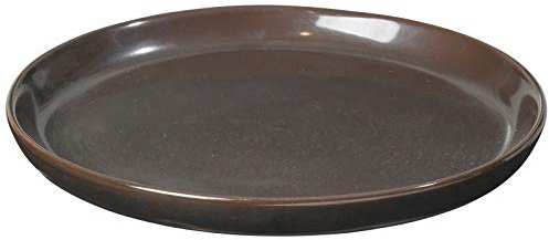 Broste Copenhagen 14533115 Brotteller, Steingut, Grau-braun