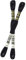 filati italiani matassina Mouline DmC 25, (8m/8,7yd) per Ricamo a puntocroce (310 - Nero)