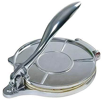 S-TROUBLE Tortilla Press 8 Inch - Cast Aluminum Tortilla Maker - Heavy-Duty Taco Presser - Corn Flour Tortilla Press for Homemade Food - Tortillera Para Hacer Tortillas