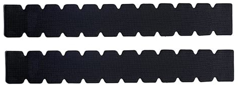 ZRZ | Protector Pala de Padel Dentado Transparente Negro y Colores Rugoso Silicona | Cinta Raqueta de pádel con Proteccion Extra | Funda Adhesiva Pegatina Borde Pala (2 Negros)