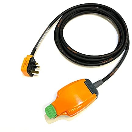 13 Amp 1-Gang IP54 Outdoor Weatherproof Mains Power Extension Lead - Masterplug/Permaplug Orange - 1.5mm² Heavy Duty H07RN-F Rubber Cable (2 Metre)