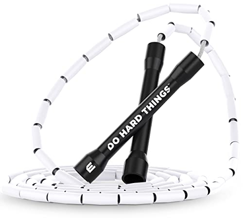 Elite SRS; Do Hard Things, Springseil mit Perlen – verstellbare Springseile für Fitness mit unzerbrechlichen Griffen und bruchsicheren Perlen – perfekte Ergänzung zu Ihrem Trainingsgerät