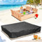 Sunshine smile 180x180cm Wasserdicht Sandkasten Abdeckung,Sandkastenabdeckung Plane,Spielzeug Sandkasten Abdeckung,Staubdichte Sandkasten Abdeckung,Abdeckplane Sandkastenabdeckung Plane