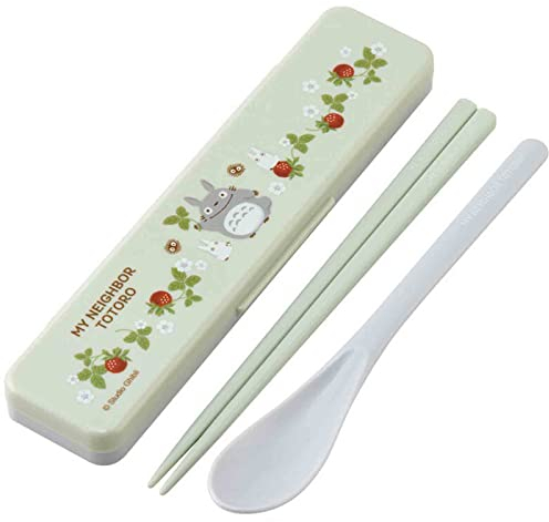 My Neighbor Totoro Chopsticks and Spoon with Case -Raspberry