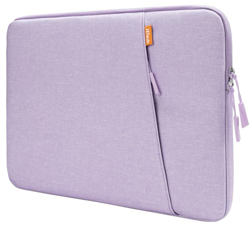 JETech Laptop Sleeve for 13-14Inch MacBook Air/Pro (M4/M3/M2/M1) 2021-2025, 13-13.6 Inch Notebook, Waterproof Shock Resistant Bag Case with Accessory Pocket (Light Purple)
