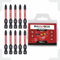 10x Bull Bits 50mm PZ1 Impact Screwdriver Bits Set – Pozi Pozidriv, Shock Zone, S2 Steel, Torsion Zone