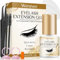 Wansiven Eyelash Extension Glue Kit, Dry Time 3-5 Sec, 8 Weeks Stay, Professional for Semi Permanent Eyelashes, Black, 5ml