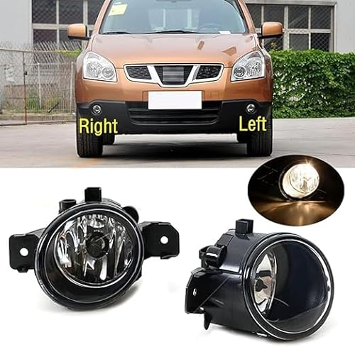 DLGJZS Auto Nebelscheinwerfer für Nissan Qashqai J10,Ersatz Scheinwerfer Auto Beleuchtung Zubehör,Right