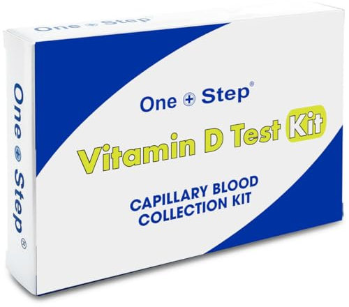 One Step: Vitamin D Blood Test Kit – Lab-Processed Report for Accurate Vitamin D Levels, at-Home Finger-Prick Collection, Prepaid Return Envelope, Easy Sample Collection, UK Certified Lab Analysis