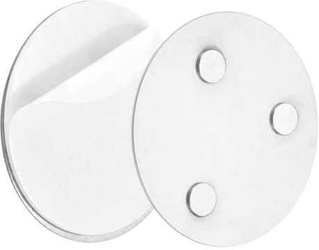 QUARKZMAN Rauchmelder Magnethalter mit Extra Starken Klebepads & 3-Fach Magneten Universal Magnethalterung Aufhängung zum Kleben 70mm Durchmesser für Rauchwarnmelder Feuermelder
