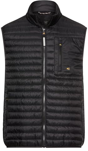camel active Herren Weste mit Stehkragen | Outdoor Weste mit wasserabweisender Funktion und Taschen im Regular Fit für Freizeit und Alltag