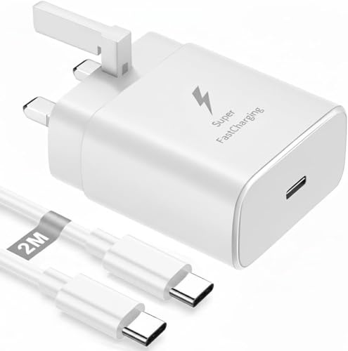 45W Fast Charger For Nothing Phone 4a,4b,4a Pro USB C Charger Plug | Nothing Phones (3a),(2a),(2),(1) Lite,Pro,Plus Series Type C Fast Charging With Type C Cable 2M,UK 3-Pin Adapter USB C Plug