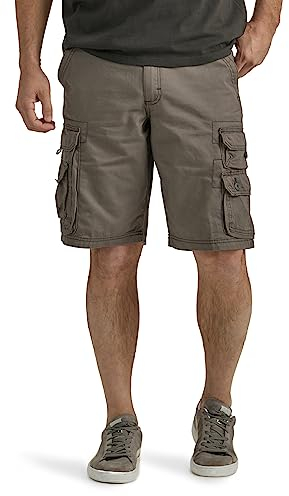 Lee Herren-Latzhose, große und hohe Cargo-Shorts mit Gürtel, Dampf, 52