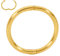 (8mm) 22K Gold Plated 925 Solid Sterling Silver Australian Made Hinged Sleeper Earrings Nose Lip Septum Tragus Hoop Segment Ring Nickel Free Hypoallergenic