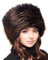 Futrzane Classic Kosakenmütze - Fellmütze Damen Winter - Pelz Russische Mütze (M, Marineblau mit Braun Classic)