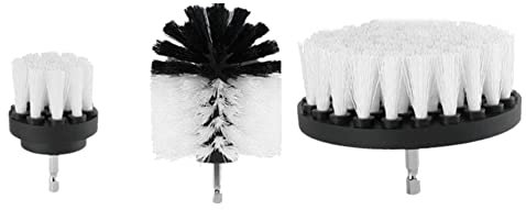 1 ensemble de brosses électriques pour moquette, kit de perceuse pour les nettoyeurs de pneus, outils de nettoyage de salle de bain, brosses à récurer C