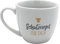 Dekohelden24 Maxi - Kaffeebecher/Tasse aus Porzellan mit Motiv: Schutzengel für Dich, Größe H/Ø: 9,2 x 10,5 cm, Fassungsvermögen 400 ml, Spülmaschinengeeignet.