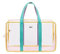 Bolsa Playa Verano Transparente A Prueba de Agua Playa de Gran Capacidad Bolsas de Asas de la Malla Vacaciones de Vacaciones Jelly Bag Mujer Bolso de Viaje (Color : Pink, Size : Large(MAX Length) 50c
