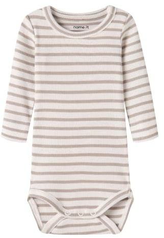 NAME IT Unisex Baby Nbnbani Ls Body Noos Langarmbody (1er Pack)