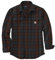 Carhartt Herrenhemd, lockere Passform, schweres Flanell, langärmelig, kariert, Mokka, L