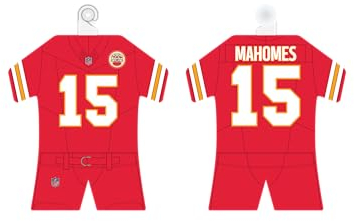 Kansas City Chiefs NFL Auto Trikot Mini-Trikot ** Mahomes ** in 10 x 10 cm mit Saugnapf