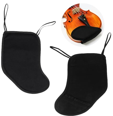 Sertay 2 Stück Geige Kinnhalter Geigenzubehör, Schulterstütze Violine 3/4, Geigen Kinnauflage Pad, Violine Kinnstütze Pad Protector, Kopfstütze Violine, Geeignet für die Meisten Arten von Geigen