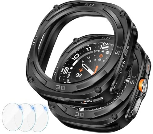Bzzerumy Funda para Samsung Galaxy Watch 7 Ultra, Funda de protección para reloj inteligente Samsung, Funda de protección Galaxy Watch Ultra, compatible con Samsung Galaxy Watch 7