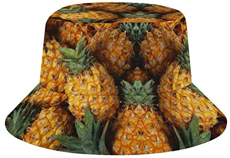 Unisex Fischerhüte Ananas Fischerhut Atmungsaktives Strandhut Retro Anglerhut Für Urlaub Bootfahren Angeln